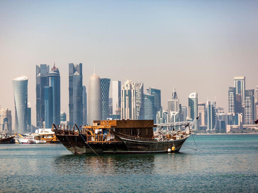 Barche Pescatori del Golfo degli Emirati Arabi